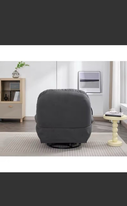 Gray Fabric Electric Massage Chair with Remote Control gallery