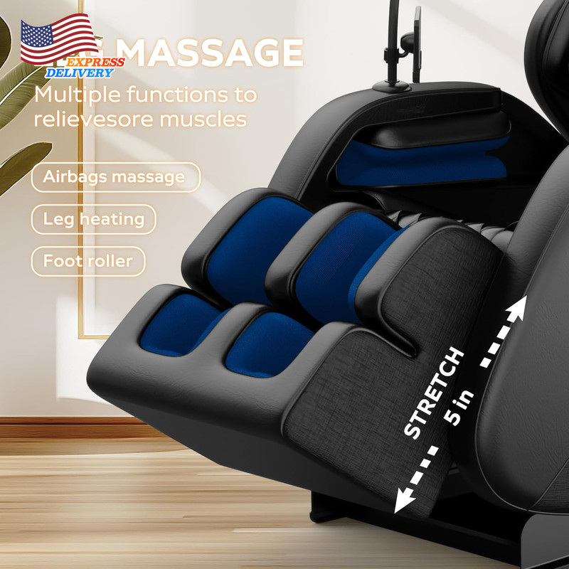 Shiatsu 8 Full Body Massage Recliner Chair ZERO GRAVITY Back Roller Foot Massage gallery