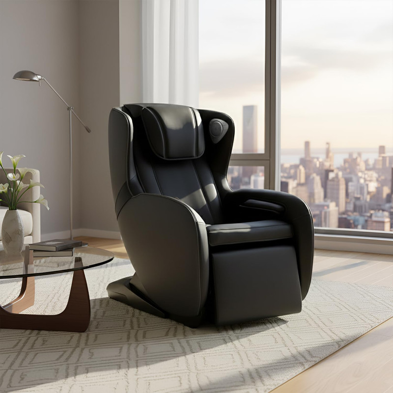 Ergonomic Full Body Massage Chair with Zero Gravity & Bluetooth Music (Black) gallery