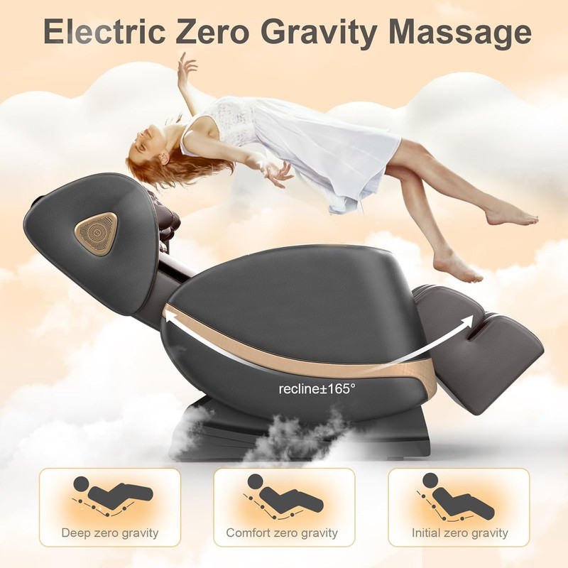2026 Massage Chair Full Body, Zero Gravity Massage Chair with 10 Fix Rollers, Ai gallery
