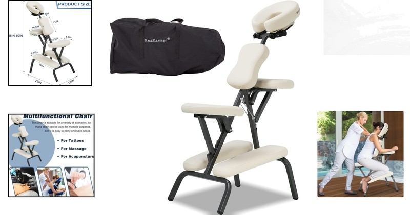 Versatile Folding Massage Therapy Chair - Perfect for Tattoo Artists & Salons gallery