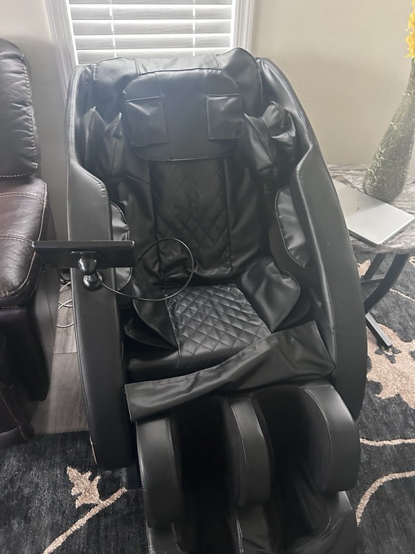 Massaging Chair Black Fully Operational and Working and Used Once Very Good