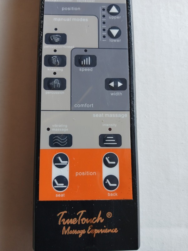 True Touch Massage Experience Massage Chair Hand Held Remote Control gallery