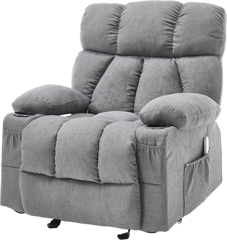 Massage Rocker Recliner Chair with Heat and Vibration Ergonomic Rocking Lounge C gallery