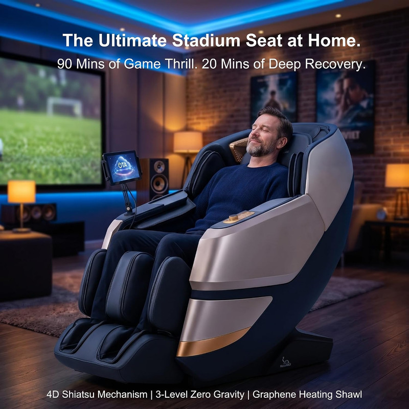 2026 4D Massage Chair, Full Body Recliner with OTA Cloud Tech, Deep Yoga Stretch gallery
