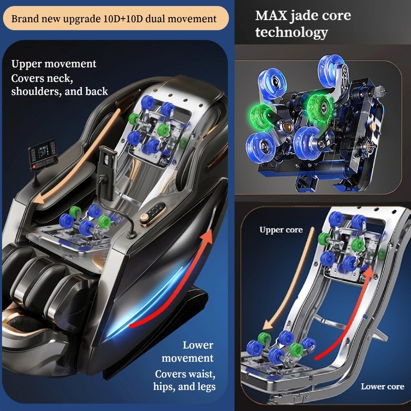 UKL 3 Years Warranty 6D+Jade Dual-Core Full Body Zero Gravity AI Massage Chair gallery