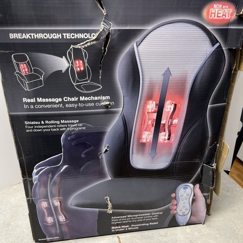 Homedics Quad-Roller Massaging Cushion Chair Attachment Model QRM-400 gallery