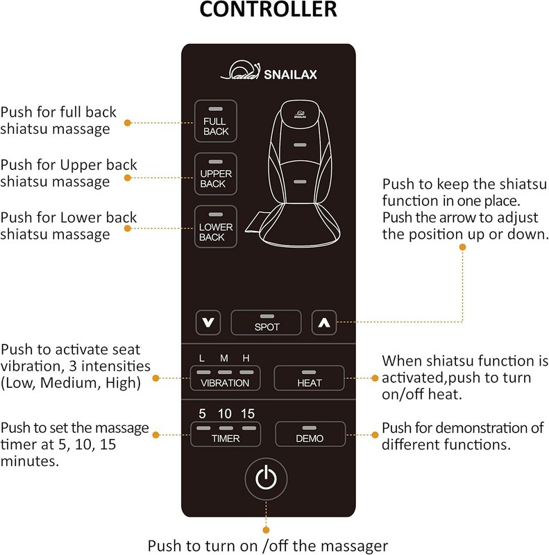 Heated Shiatsu Massage Cushion with Vibration – Perfect Gift for Any Occasion gallery