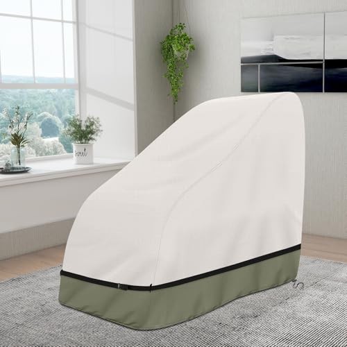 COSHNIBI Massage Chair Cover,Heavy Duty Waterproof and 59"L x 39"W x 55"H Beige gallery