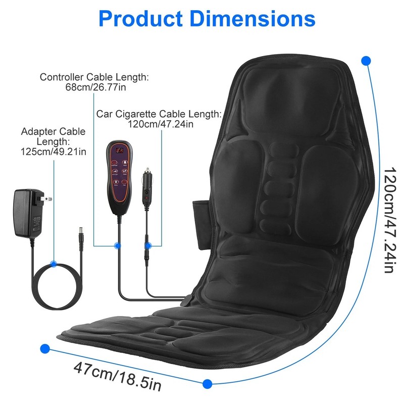 Full Body Massage Chair Pad with Heat, 8 Modes 9 Intensities, Home Office Car gallery