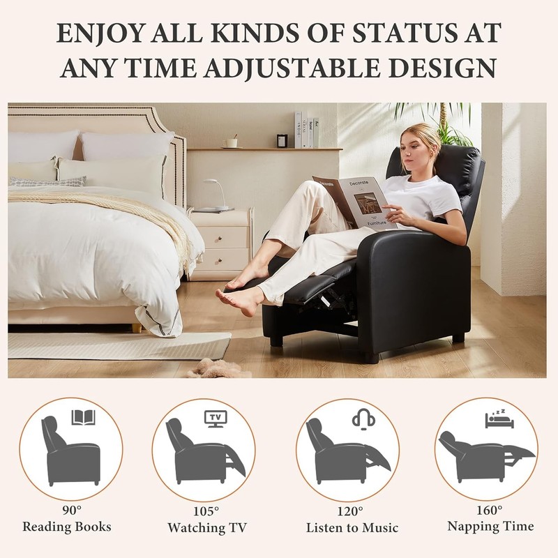 Massage Recliner Chair Adjustable Home Theater gallery