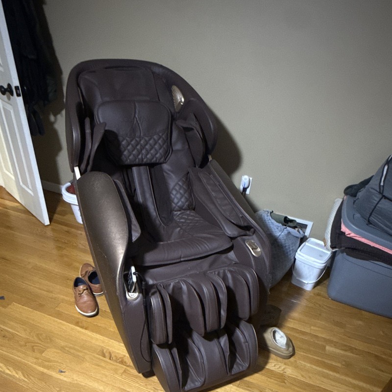 Costway Electric Massage Chair Recliner w/ Handheld Remote, Brown Solid