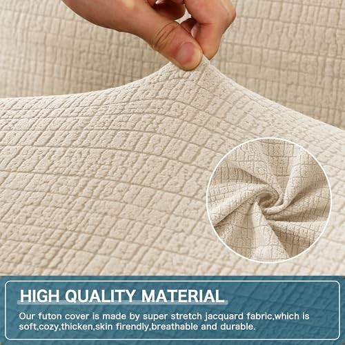 100% Waterproof Stretch Couch Cover Power Lift Recliner Cover for Small Ivory gallery