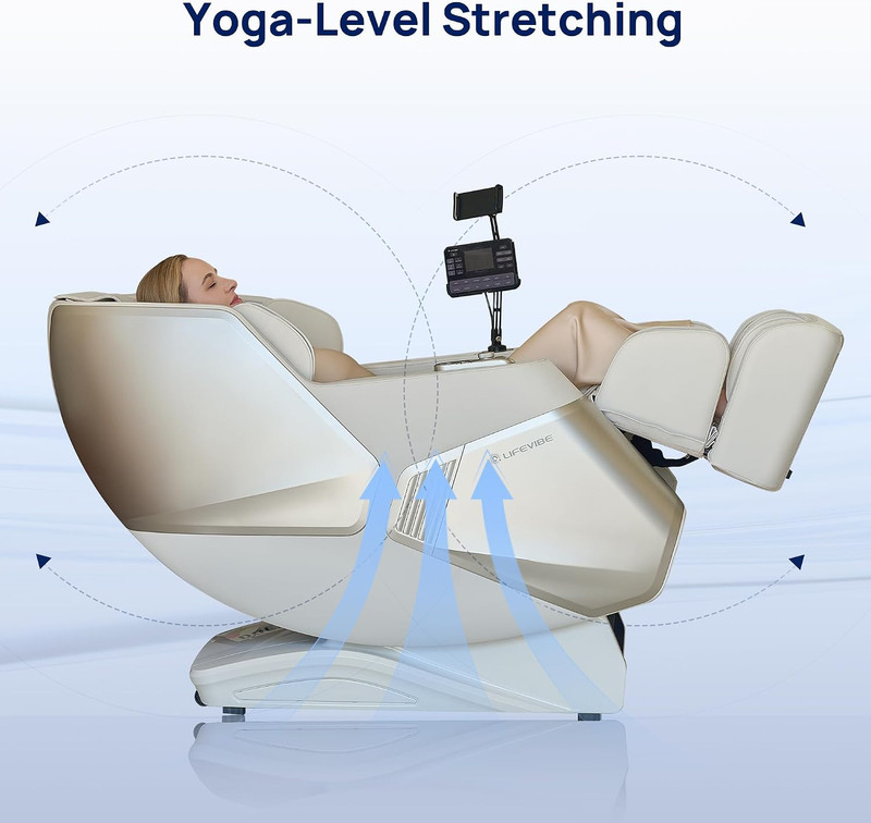 Sonic Wave Full Body Massage Chair with Zero Gravity & Smart Body Scan gallery