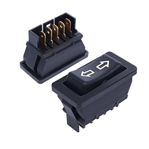 2Pcs 5 Pin Car Window Switch 12V 20A Control Power Window Lift RV Slide Out