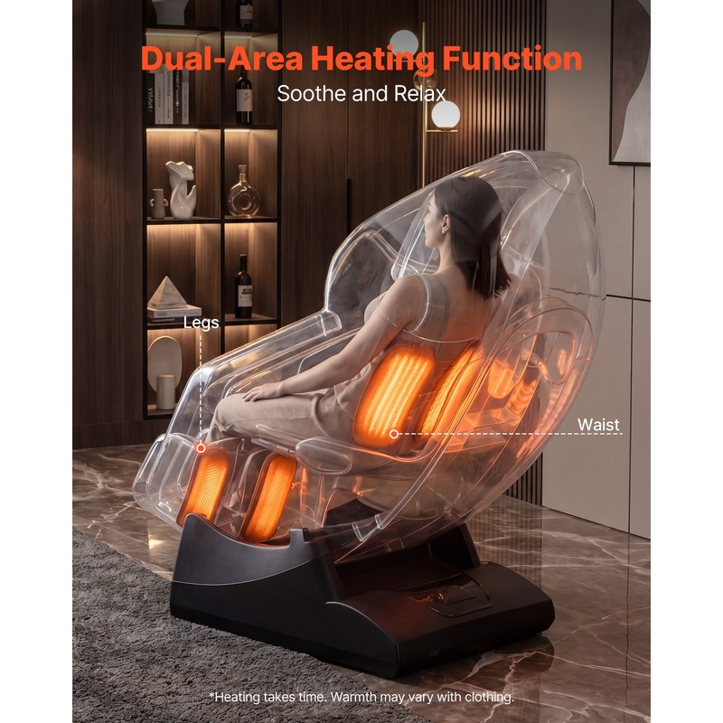 Uimoso 4D Zero-Gravity Full Body Massage Chair with Adjustable Footrest gallery