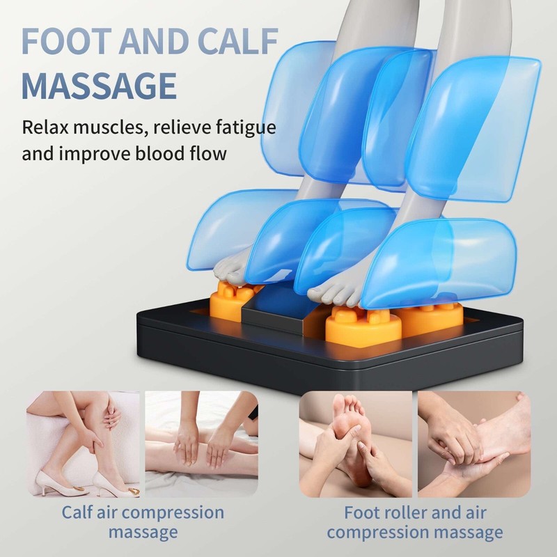 Full-Body Zero Gravity Massage Chair with Deep Tissue Rollers, Lcd, Touchscreen gallery