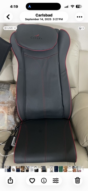 Quattrromed V BT massage chair / massage seat cushion - Used Twice gallery