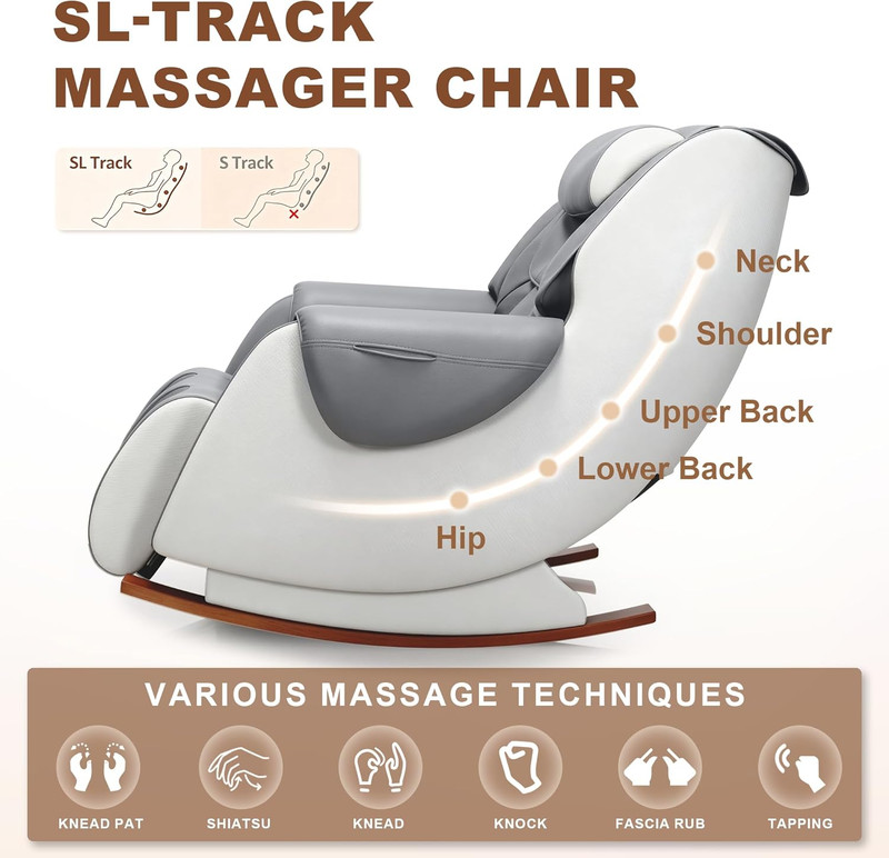 2026 Massage Chair Full Body, Rocking Massage Recliner with Heated | Full Body M gallery