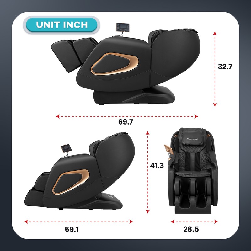 Zero Gravity Massage Chair with Smart Large Screen Bluetooth Speaker gallery