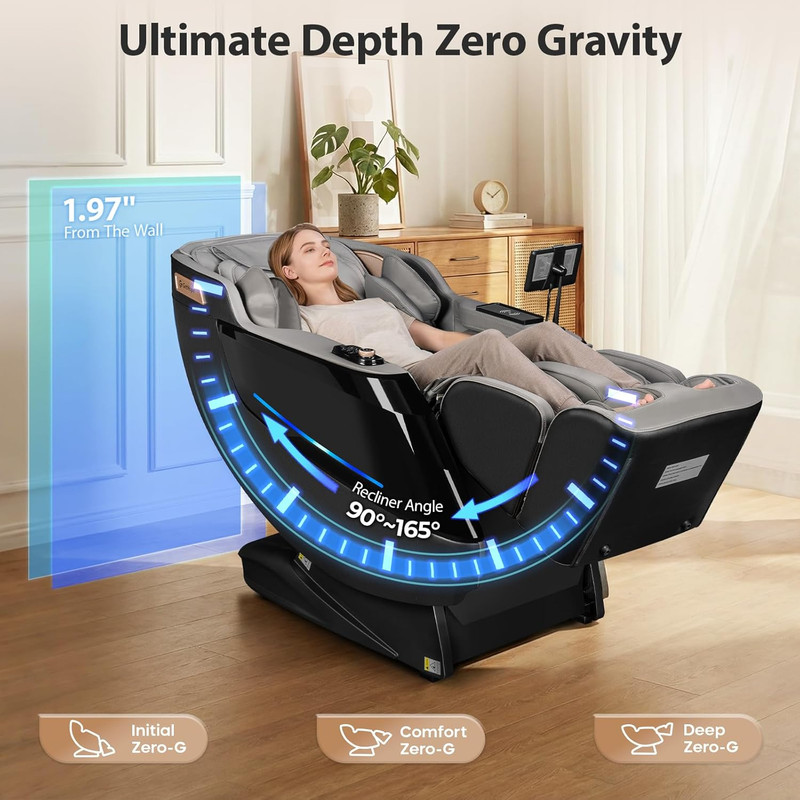 4D Full Body Massage Chair with Zero Gravity, 32 Airbags & AI Voice Control gallery