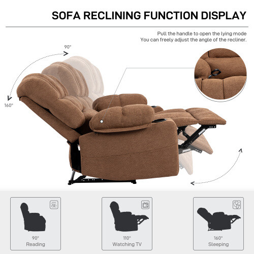 Electric Power Lift Recliner Chair with Vibration Massage Heat Sofa for Elderly gallery