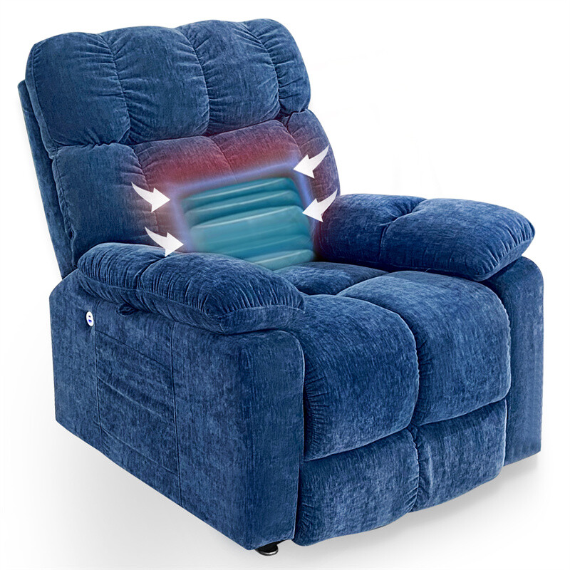 Electric Power Lift Recliner Chair with Airbag Massage and Heating for Elderly gallery