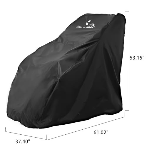 Massage Chair Protector with Secure Zipper, Durable & Pet massamax cover black gallery