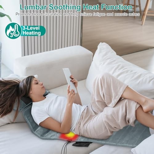 Electric Massage Mat Full Body Massage Ergonomic Vibration 54.33*19.7 Grey2 gallery