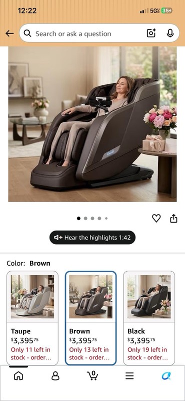 Osaki Vibe 4D l Automatic Body Scan l Deep Calf-Kneading l 3-Stage Zero Gravity