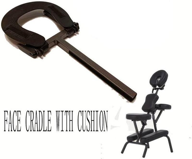 Breathable Portable Massage Chair Face Cradle - Fits 99% Chairs, Black gallery