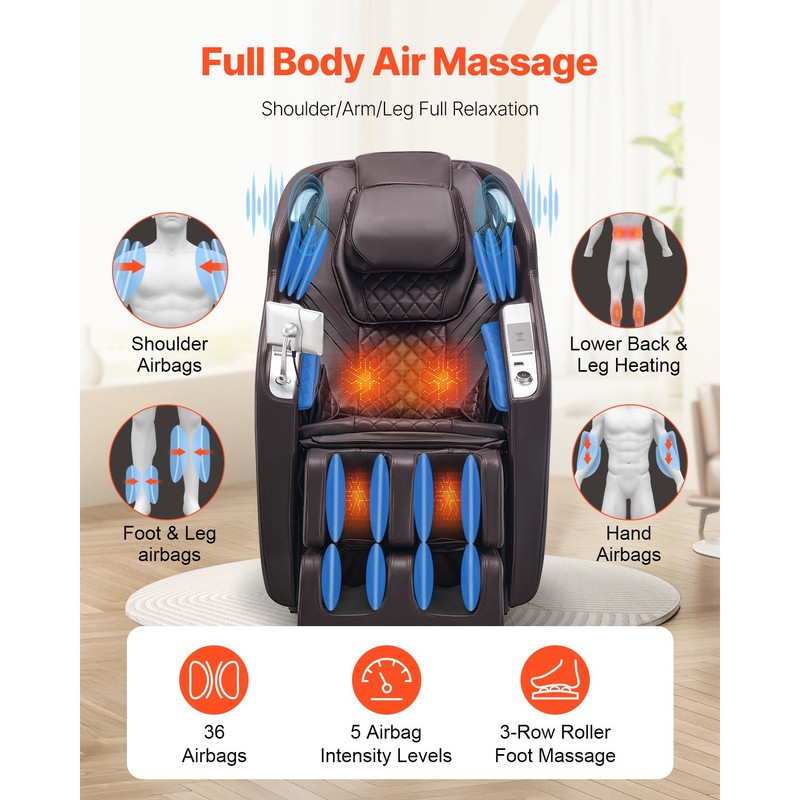 Massage Chair Full Body 4D Massage Recliner with SL-Track & Yoga Stretch gallery