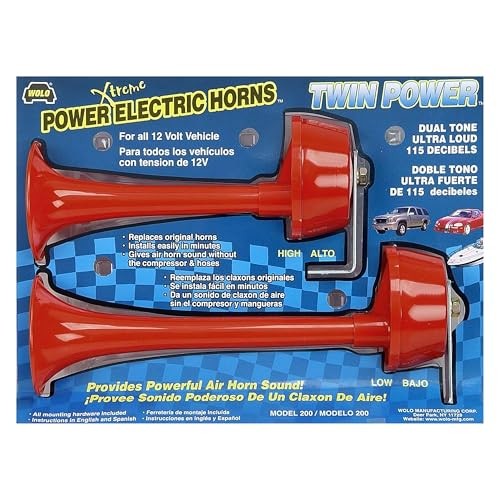 Model 200 Twin Power Electric Horn – 115dB Super Loud Dual Trumpet Horn for gallery