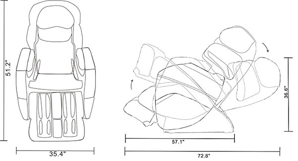 OS-3D Black Osaki Pro Cyber 3D Zero Gravity Massage Chair Recliner + Warranty gallery