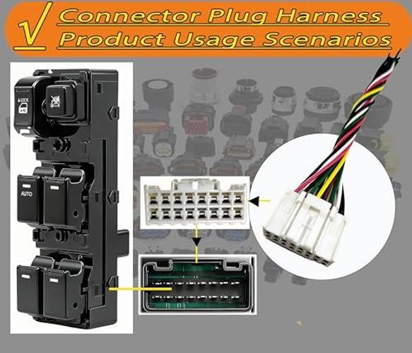 Driver Side Front Left Power Electric Window A-Master Power Window Switch Plug gallery