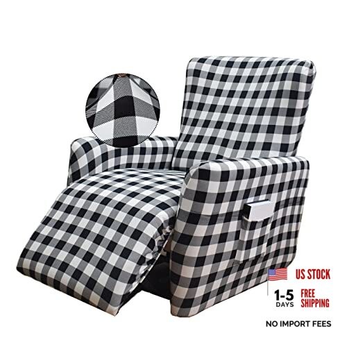 Stretch Recliner Cover 4 Pieces Electric Power Lift Recliner Chair Cover N12