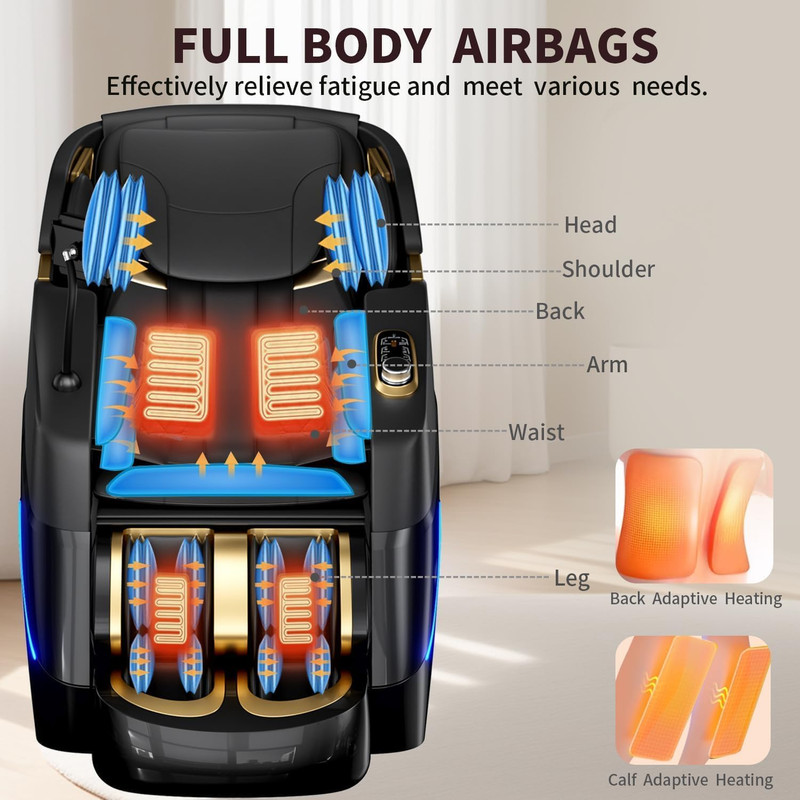 2026 Full Body Massage Chair with Zero Gravity, Heat & Airbag Massage System gallery