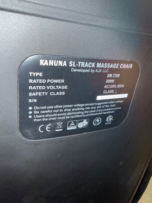 Kahuna SL-Track Massage Chair SM-7300 Black gallery