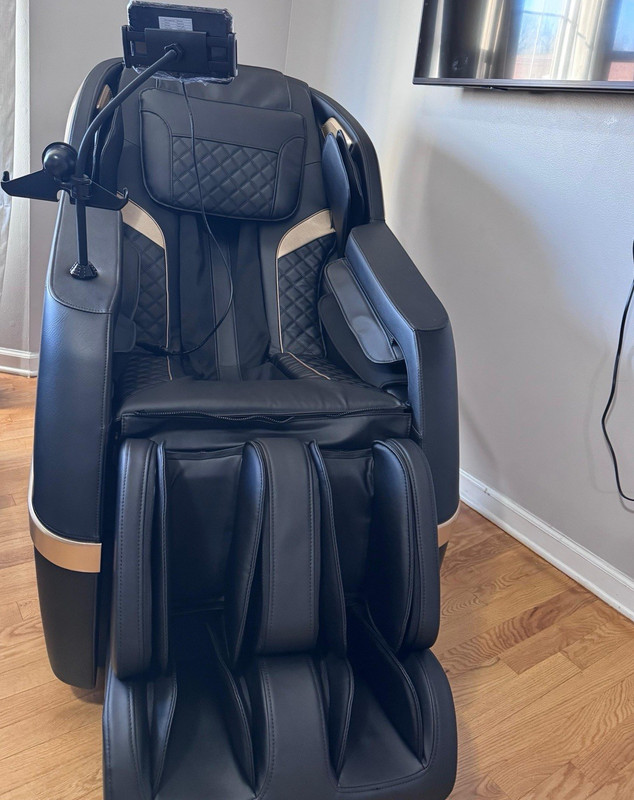 BestMassage Electric Massage Recliner Chair w/ Leg & Foot Massage Black/Tan
