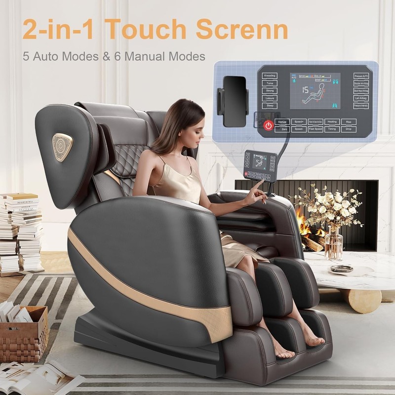 Massage Chair 2026 Model with Retractable Footrest - Relaxation & Wellness Gift gallery