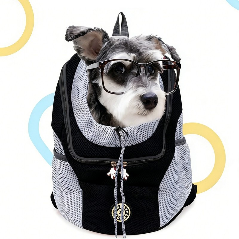NEW Pet Dog Carrier Puppy Travel Mesh Backpack Front Travel Portable Breathable