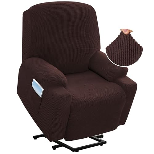 Stretch Couch Cover Electric Power Lift Recliner Chair Slipcover Chocolate gallery