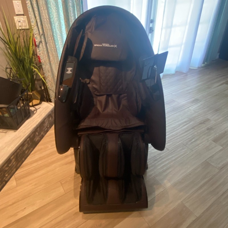 4mo old Massage Chair- Medical Breakthrough X (gen 4.2) brown- extra large gallery