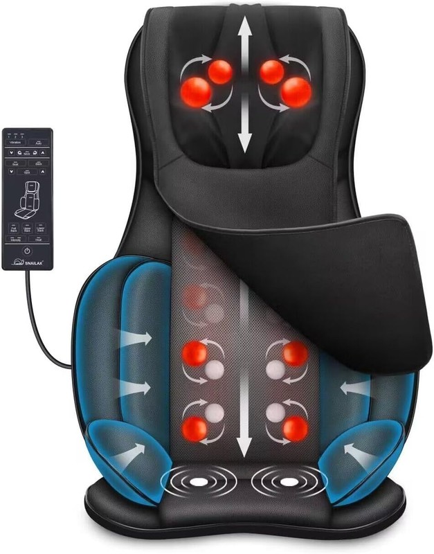 Portable Ultimate Massage Chair Pad with Heat, Shiatsu Therapy & Compression gallery