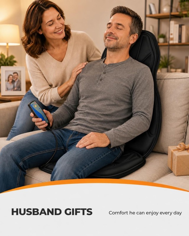 Heated Massage Chair Pad with 8 Vibration Motors, 5 Modes & 3 Intensities - Idea gallery