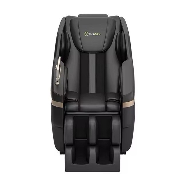 Real Relax Black Massage Chair with Remote Control & Attached Control Panel gallery