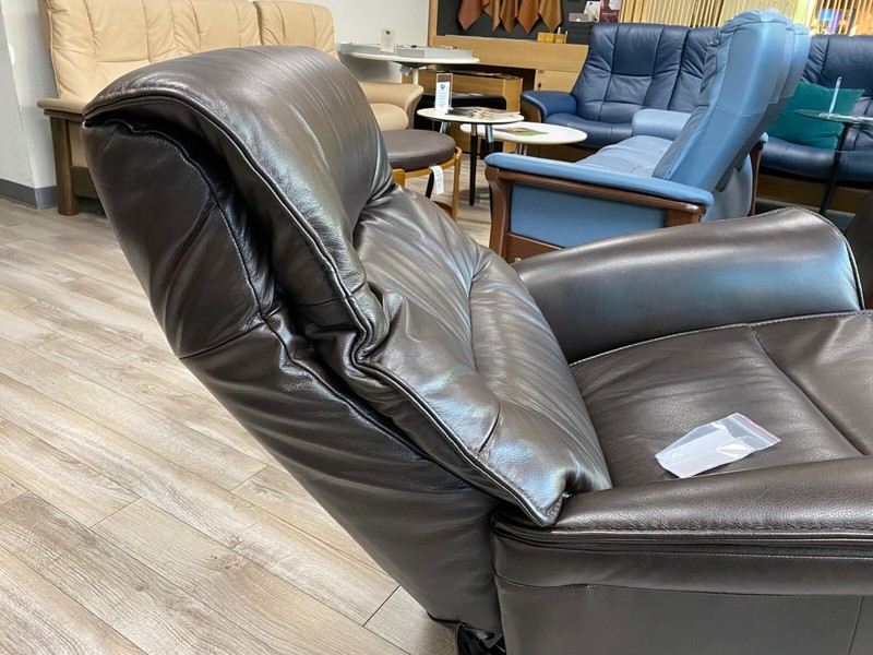 IMG Chelsea RMS399 Large Power Relaxer Recliner Chair S559 Dark Brown Leather gallery
