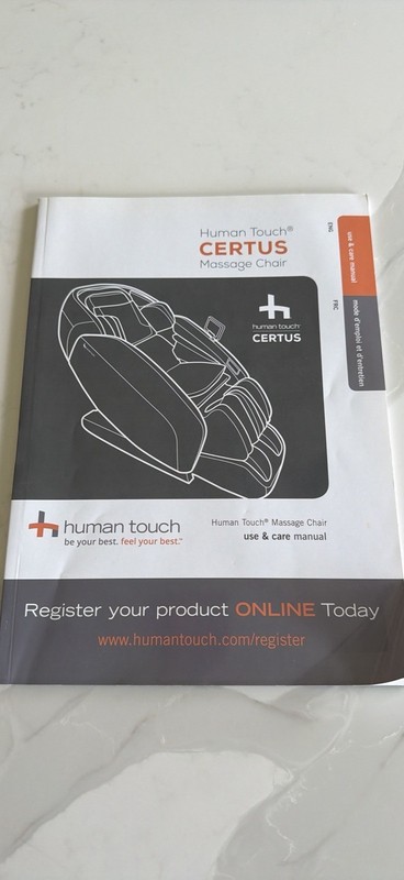 Human Touch Certus 3D Premium Massage Chair Recliner - Wall Hugger - Tested gallery