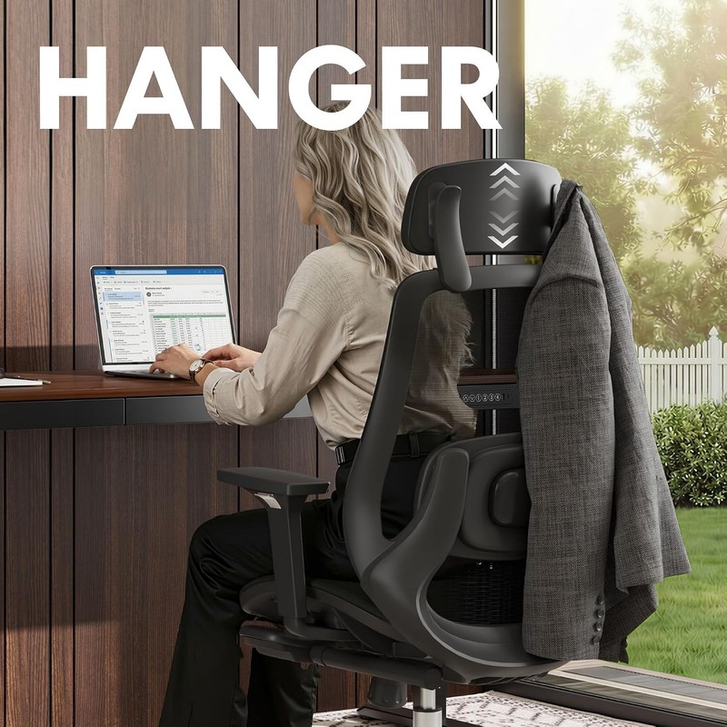 Massage Office Chair with Footrest, High Back Ergonomic Desk Chair with Adjustab gallery