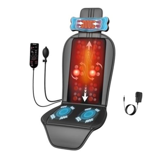 Shiatsu Back Massager with Heat, Massage Chair Pad for Full Back, Chair